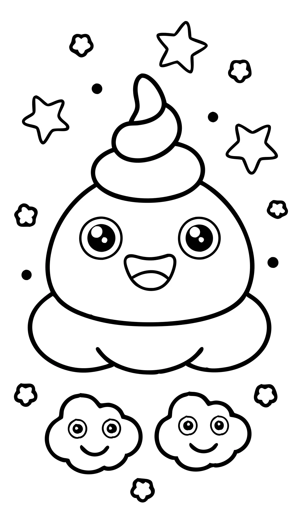 poop emoji coloring pages